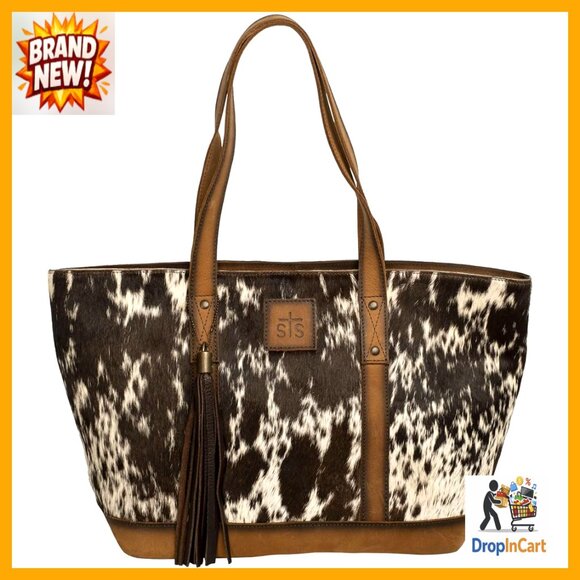 Distressed Leather Shoulder Tote Bag Classic Chic Travel Hobo Style